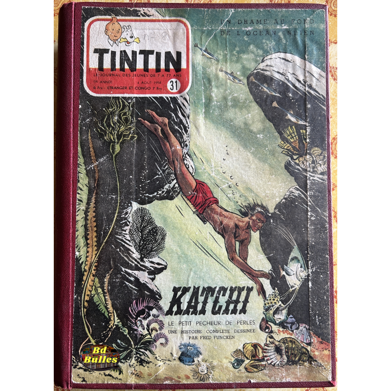 Reliure Tintin 1954